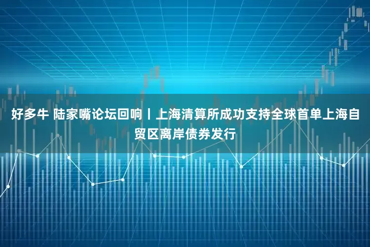好多牛 陆家嘴论坛回响丨上海清算所成功支持全球首单上海自贸区离岸债券发行