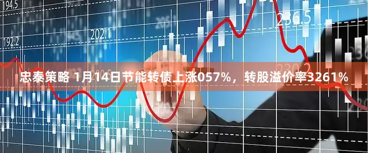 忠泰策略 1月14日节能转债上涨057%，转股溢价率3261%